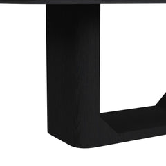 Rosalie Black 72" Rectangular Dining Table - Ornate Home