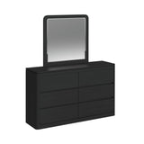 Rosalie Black Dresser & Mirror Set - Ornate Home