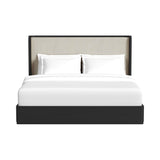 Rosalie Black King UPH Bed - Ornate Home