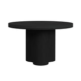 Rosalie Black Round Dining Table - Ornate Home