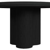 Rosalie Black Round Dining Table - Ornate Home