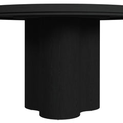 Rosalie Black Round Dining Table - Ornate Home