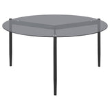 Rosalie Grey 2-piece Round Coffee and End Table Set - Ornate Home