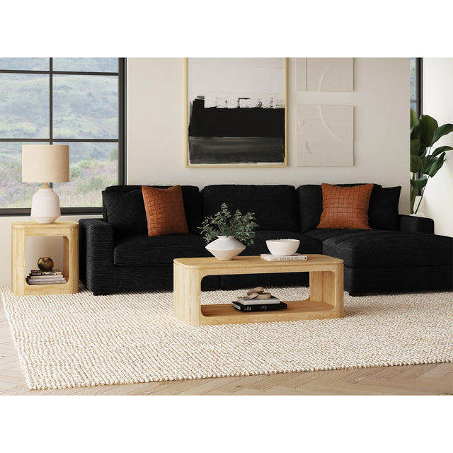 Rosalie Natural 2-Piece Occasional Table Set - Ornate Home