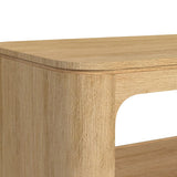 Rosalie Natural 3-Piece Occasional Table Set with Coffee Table, End Table & Sofa Table - Ornate Home