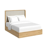 Rosalie Natural 3-Piece Queen UPH Bedroom Set - Ornate Home