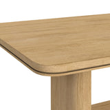 Rosalie Natural 5-Piece Standard Height Dining Set with Table & Four Chairs - Ornate Home
