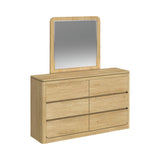Rosalie Natural Dresser & Mirror Set - Ornate Home