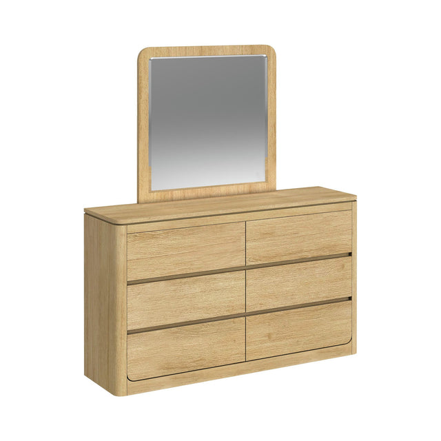 Rosalie Natural Dresser & Mirror Set - Ornate Home