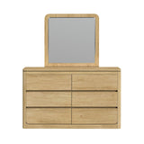 Rosalie Natural Dresser & Mirror Set - Ornate Home