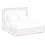 Rosalie Natural King UPH Bed
