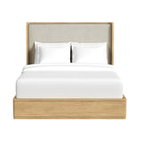 Rosalie Natural Queen UPH Bed - Ornate Home
