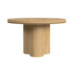 Rosalie Natural Round Dining Table - Ornate Home