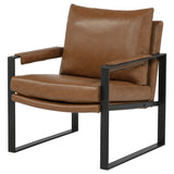 Rosalind Brown Upholstered Track Arm Accent Chair - Ornate Home