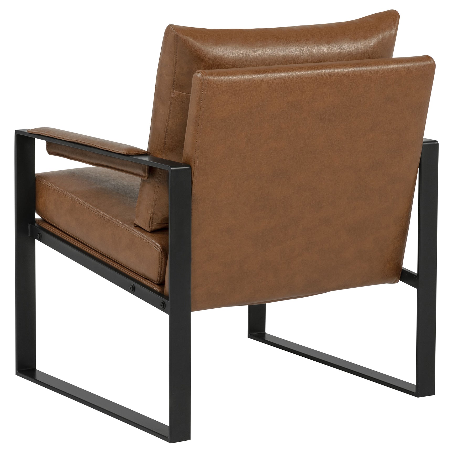 Rosalind Brown Upholstered Track Arm Accent Chair - Ornate Home