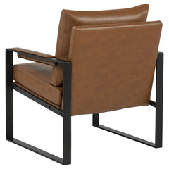Rosalind Brown Upholstered Track Arm Accent Chair - Ornate Home
