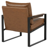 Rosalind Brown Upholstered Track Arm Accent Chair - Ornate Home