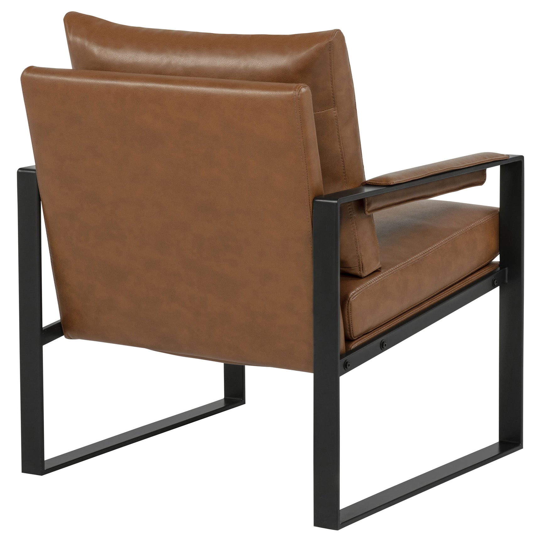 Rosalind Brown Upholstered Track Arm Accent Chair - Ornate Home