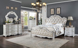 Rosalind Pearl White Nightstand - Ornate Home