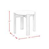 Rosamel Ash Brown/White/Grey 2-Piece Occasional Table Set - Ornate Home