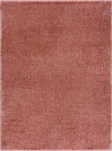 Rosava Dusty Pink Subtle Wavy Abstract Modern Minimalist Polyester Machine Woven Area Rug - Clearance - Ornate Home