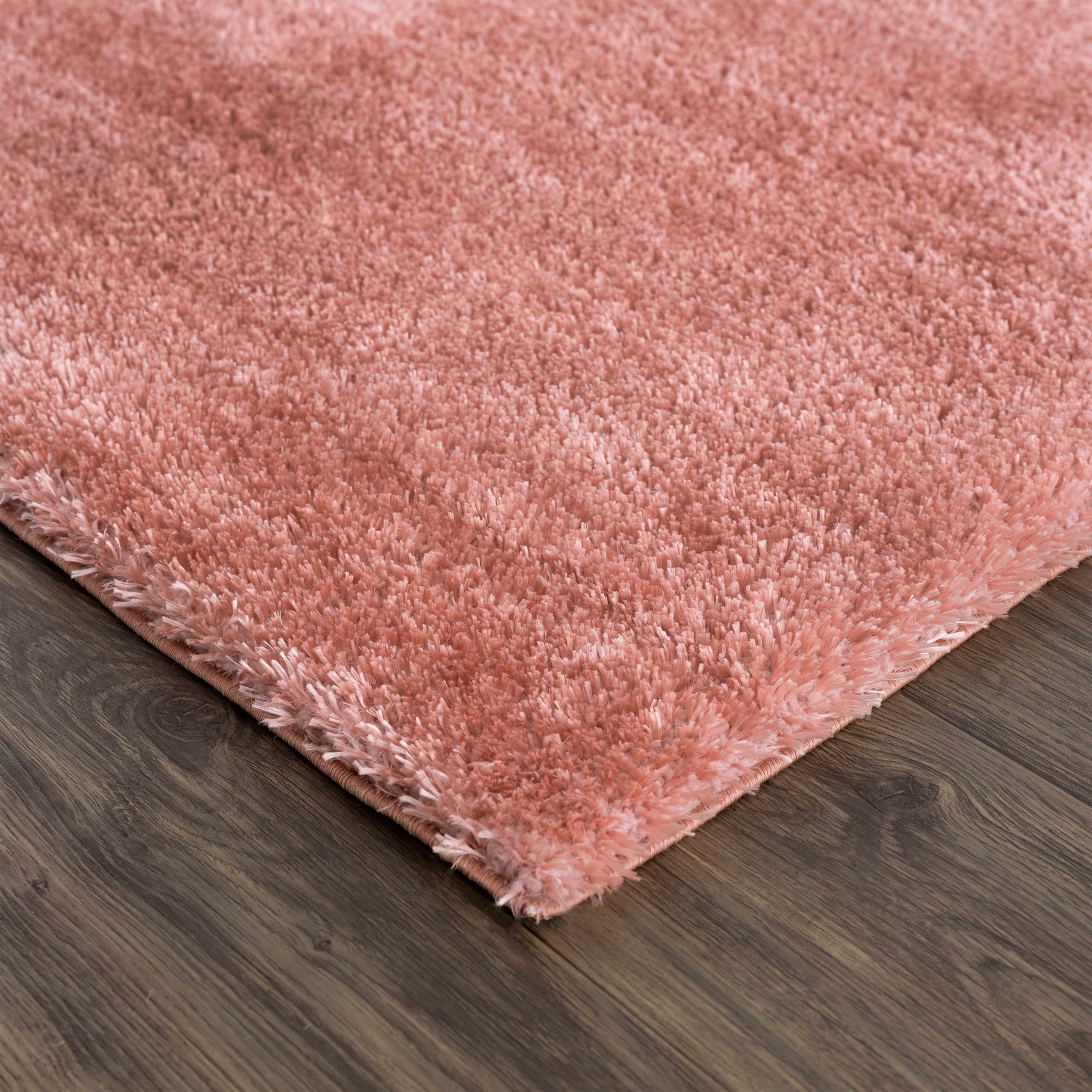 Rosava Dusty Pink Subtle Wavy Abstract Modern Minimalist Polyester Machine Woven Area Rug - Clearance - Ornate Home