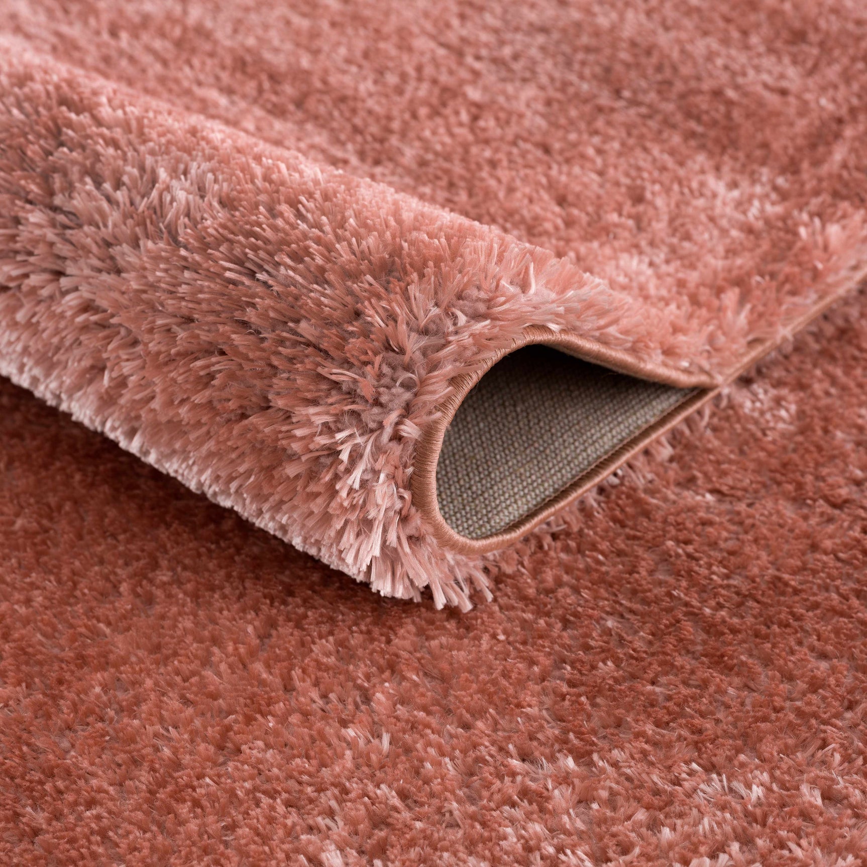 Rosava Dusty Pink Subtle Wavy Abstract Modern Minimalist Polyester Machine Woven Area Rug - Clearance - Ornate Home
