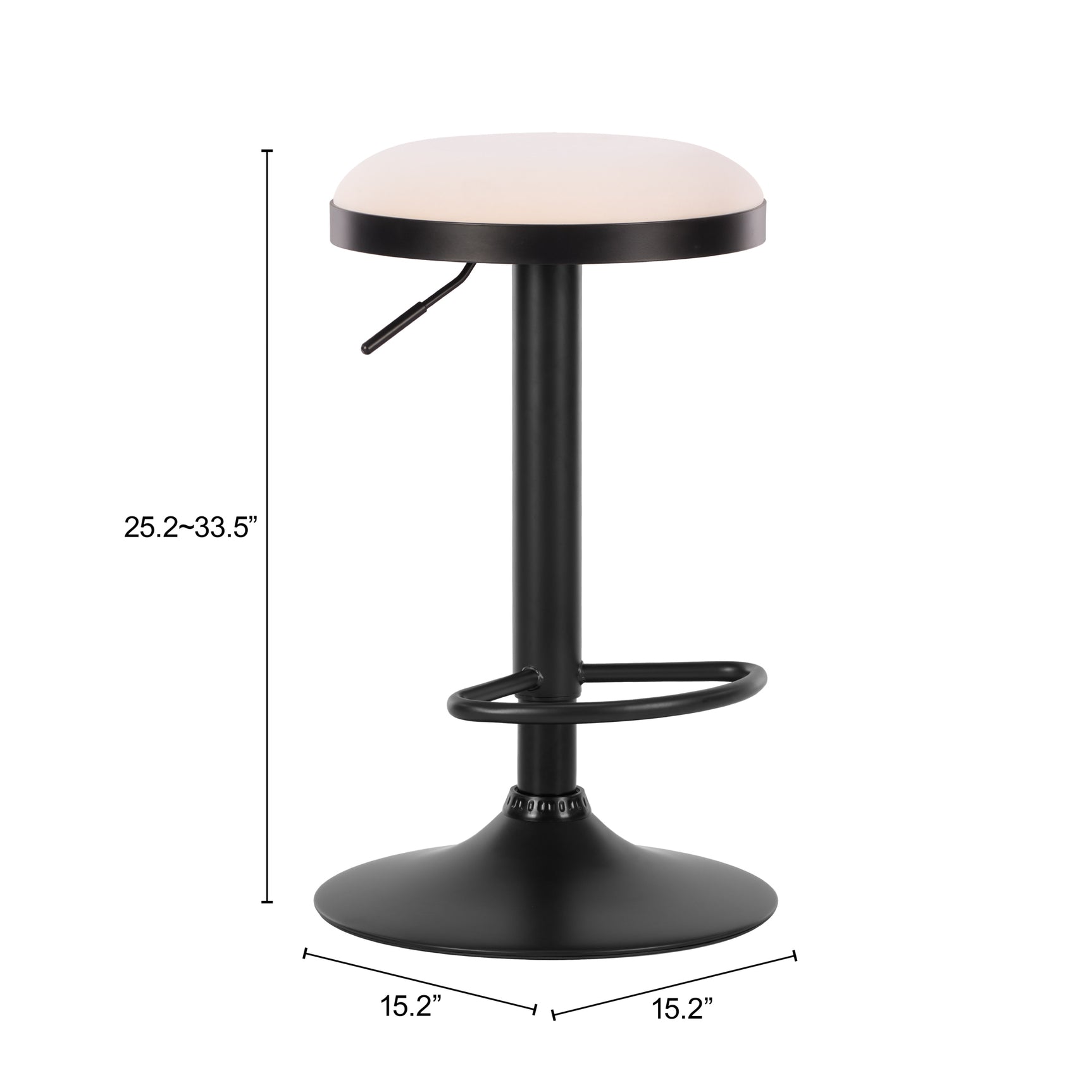 Rosco White Barstool (Set of 2)