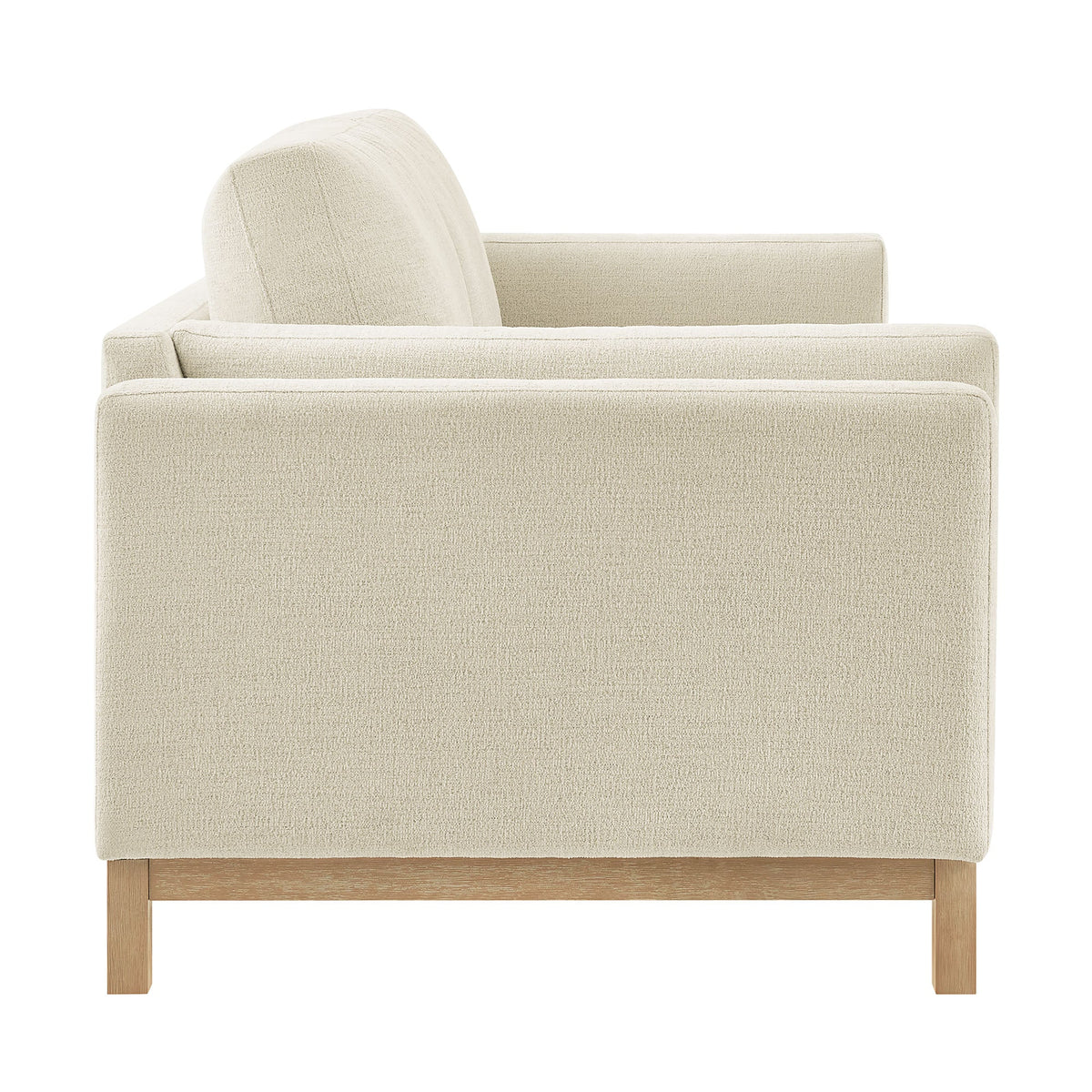 Roscoe Ivory 81 inch Fabric Sofa - Ornate Home