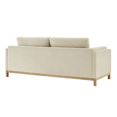 Roscoe Ivory 81 inch Fabric Sofa - Ornate Home