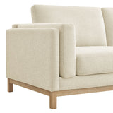 Roscoe Ivory 81 inch Fabric Sofa - Ornate Home