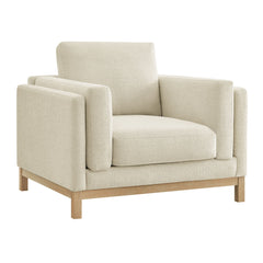 Roscoe Ivory Fabric Armchair - Ornate Home