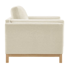 Roscoe Ivory Fabric Armchair - Ornate Home