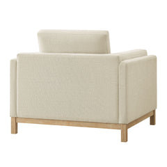 Roscoe Ivory Fabric Armchair - Ornate Home