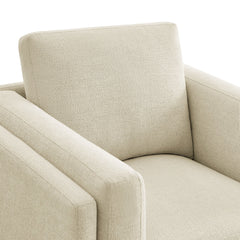 Roscoe Ivory Fabric Armchair - Ornate Home