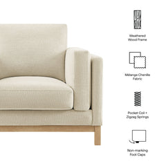 Roscoe Ivory Fabric Armchair - Ornate Home
