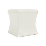 Roscoe Ivory Ottoman Without Nails - Ornate Home