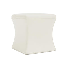 Roscoe Ivory Ottoman Without Nails - Ornate Home