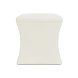 Roscoe Ivory Ottoman Without Nails - Ornate Home