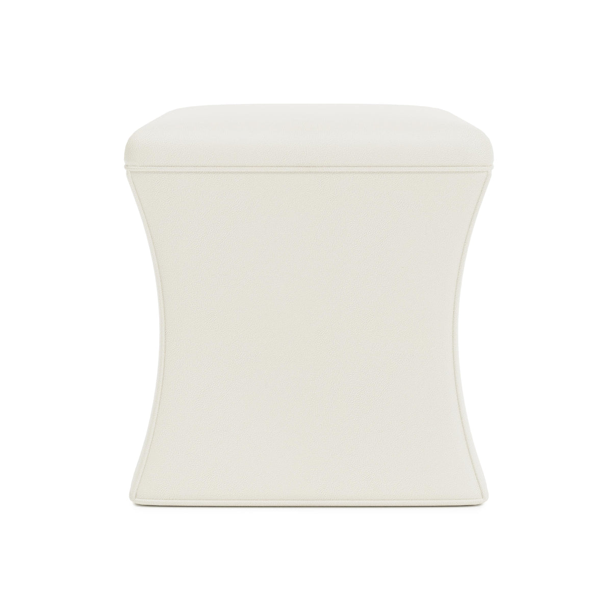 Roscoe Ivory Ottoman Without Nails - Ornate Home