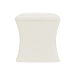 Roscoe Ivory Ottoman Without Nails - Ornate Home