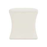 Roscoe Ivory Ottoman Without Nails - Ornate Home