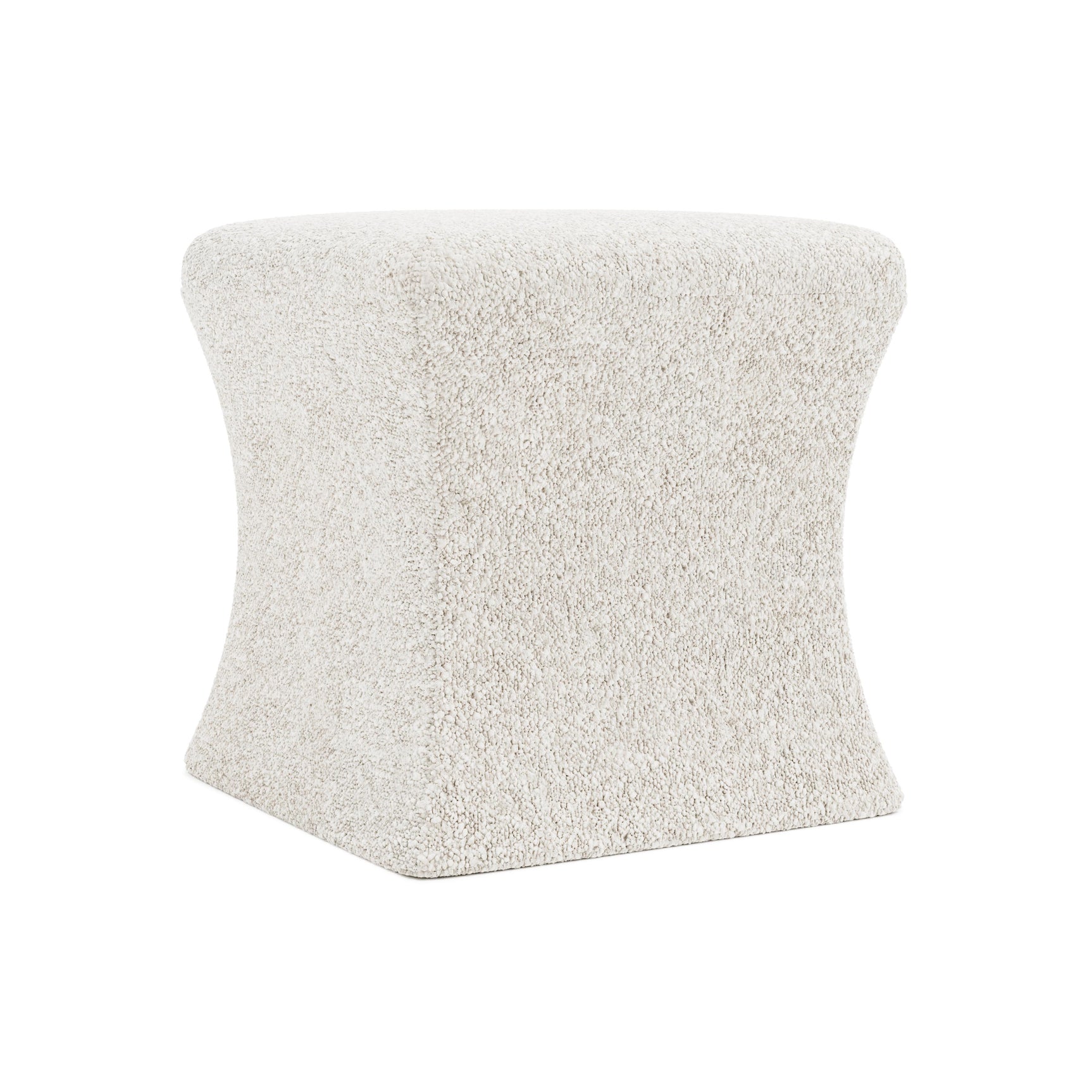 Roscoe Ivory Ottoman Without Nails - Ornate Home