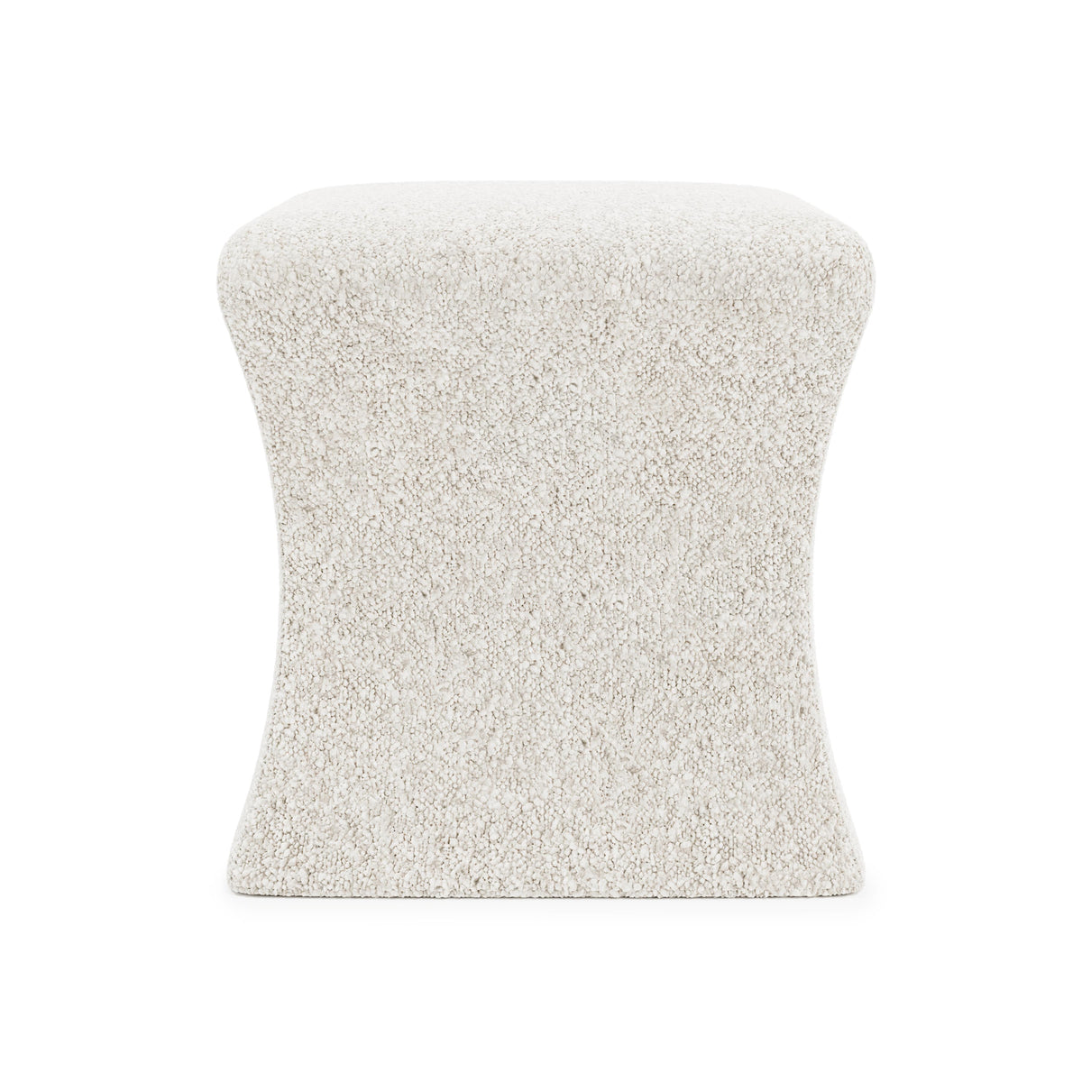 Roscoe Ivory Ottoman Without Nails - Ornate Home