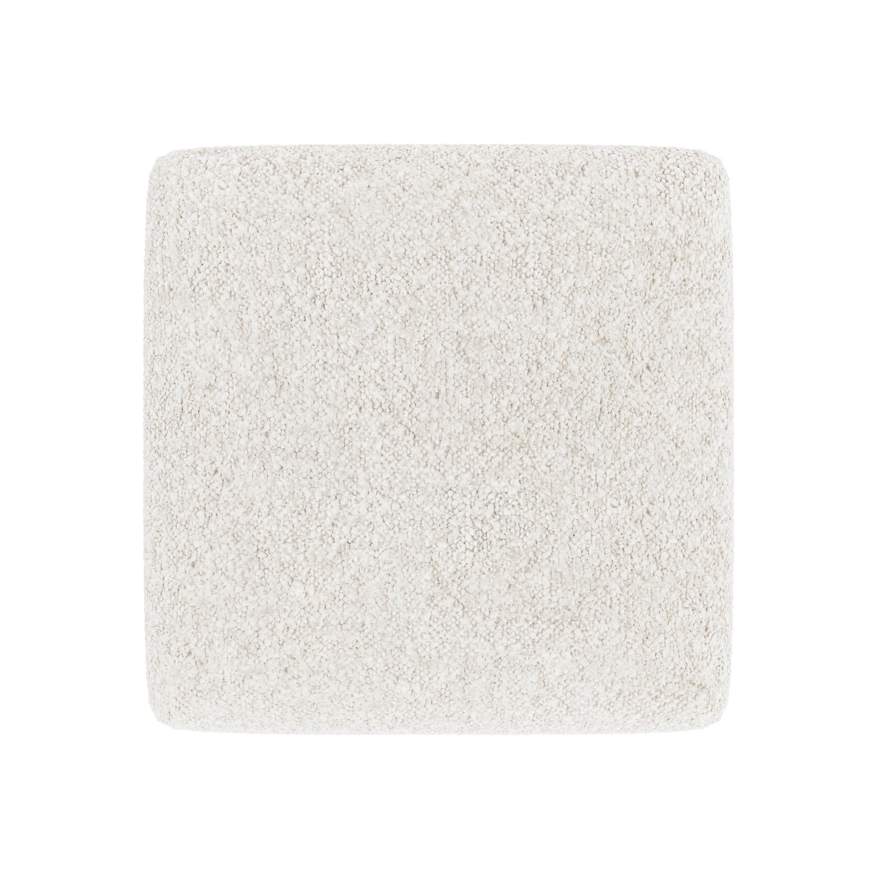 Roscoe Ivory Ottoman Without Nails - Ornate Home