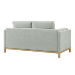 Roscoe Mist 63 inch Fabric Loveseat - Ornate Home