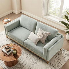Roscoe Mist 81 inch Fabric Sofa - Ornate Home