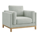 Roscoe Mist Fabric Armchair - Ornate Home