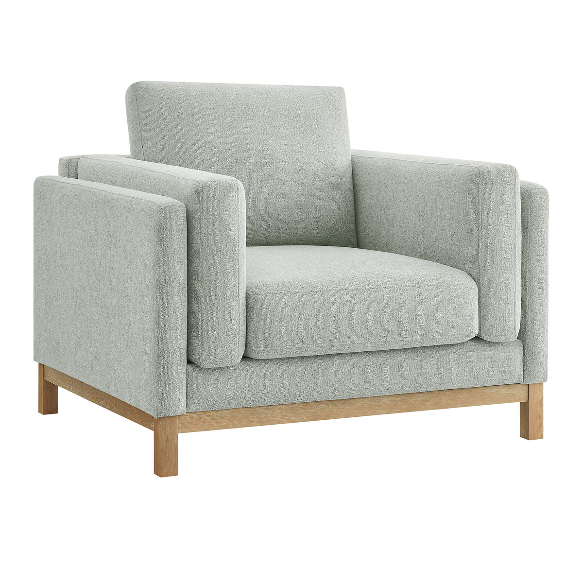 Roscoe Mist Fabric Armchair - Ornate Home