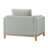 Roscoe Mist Fabric Armchair - Ornate Home